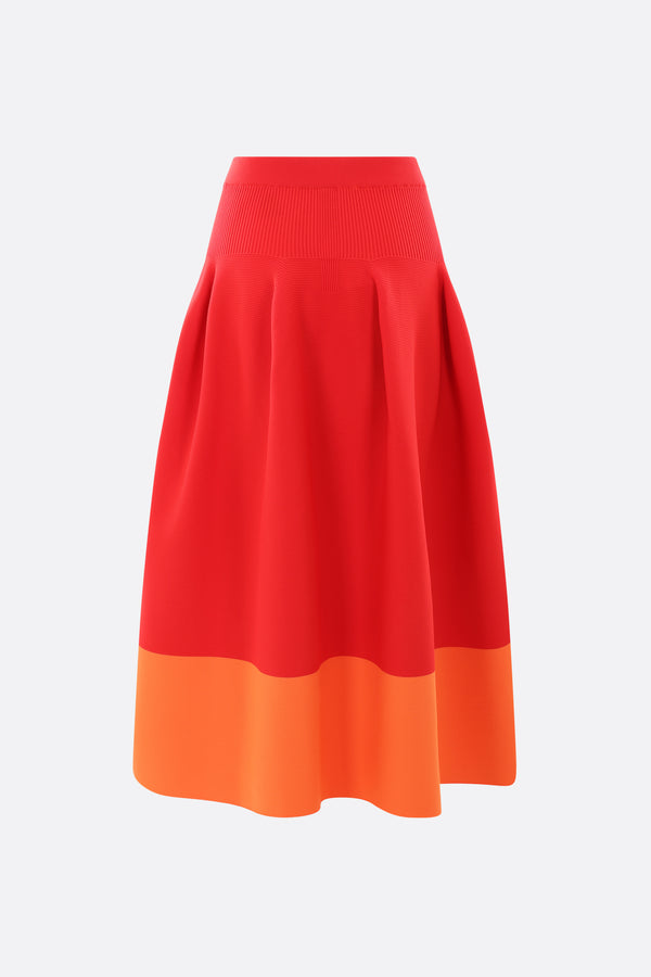 Pottery midi skirt in stretch knit