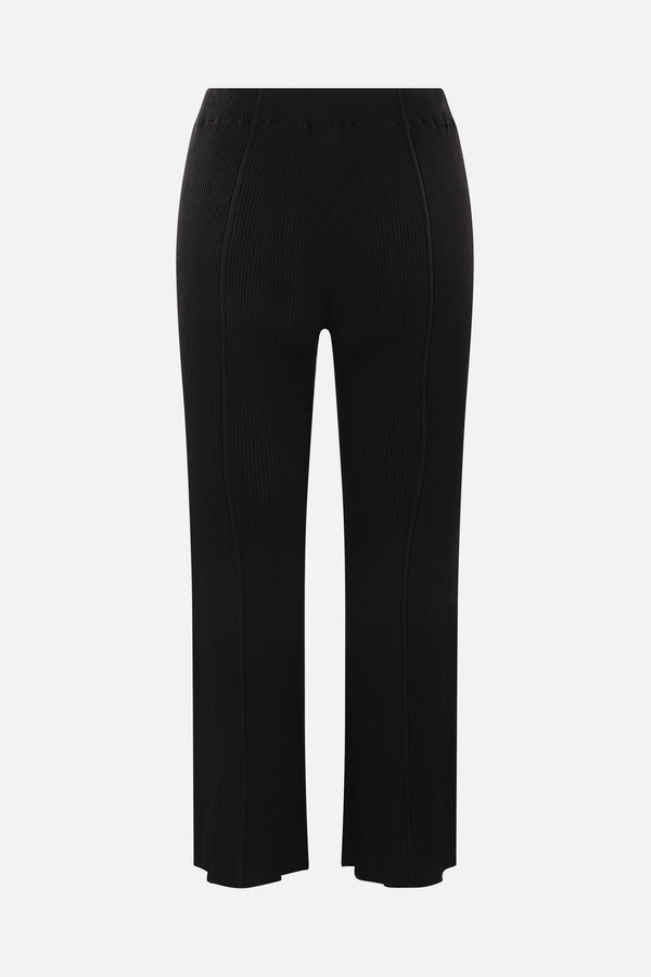 Soft Portrait cropped trousers in rib knit