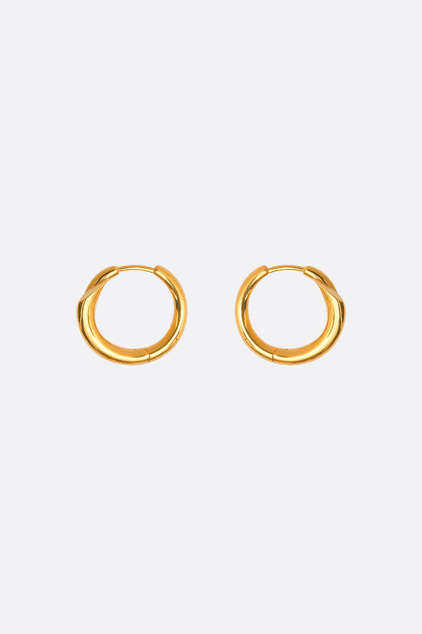 Biseau hoop earrings