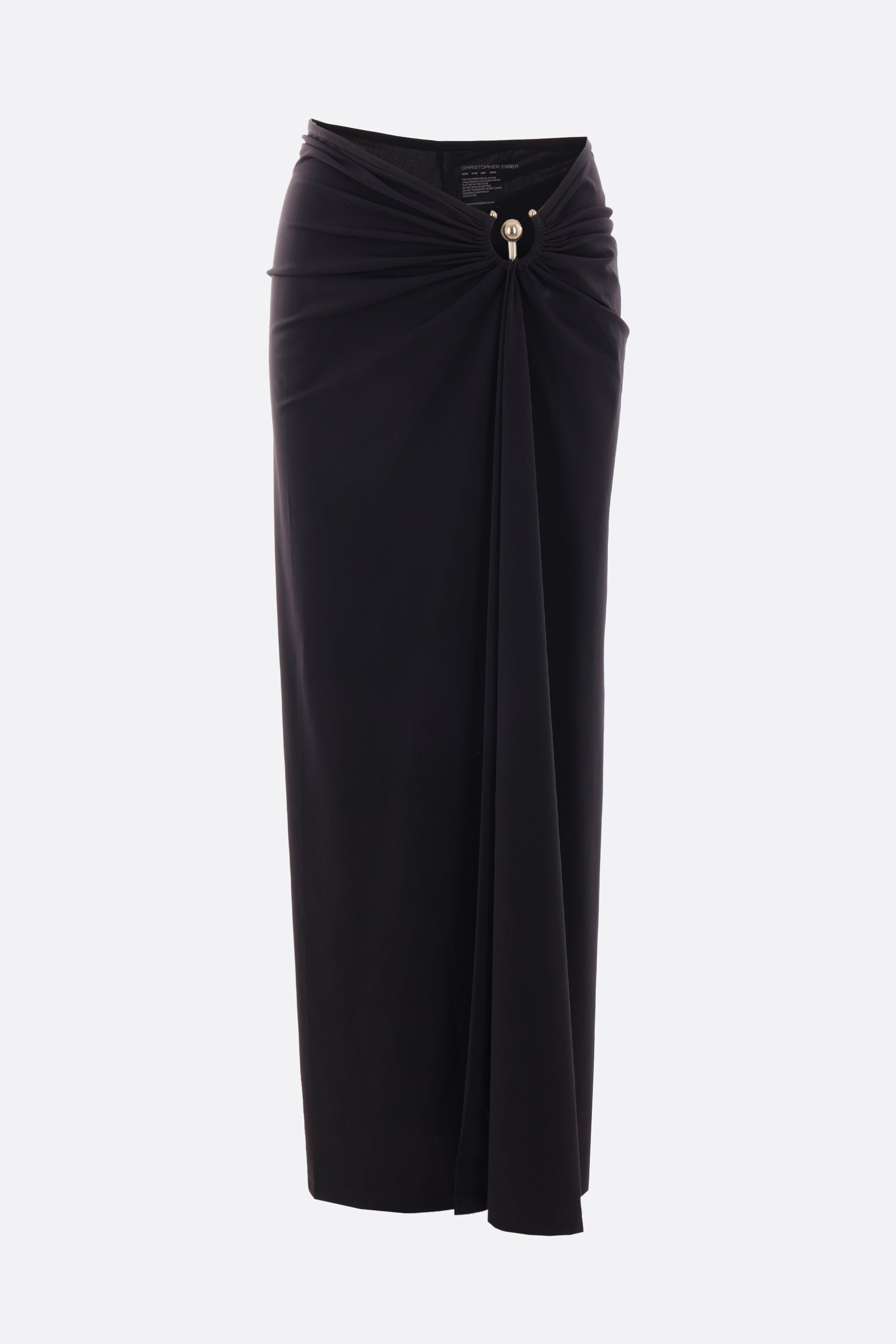 Ruched Orbit split skirt