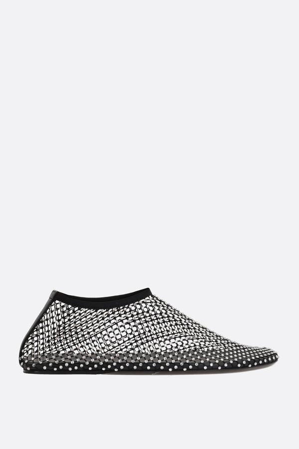 Minette ballerinas in mesh with crystal-embellishment