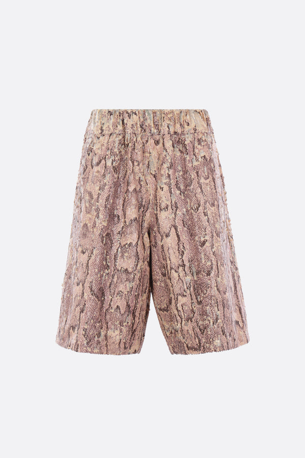 Pomy shorts in sequinned cotton