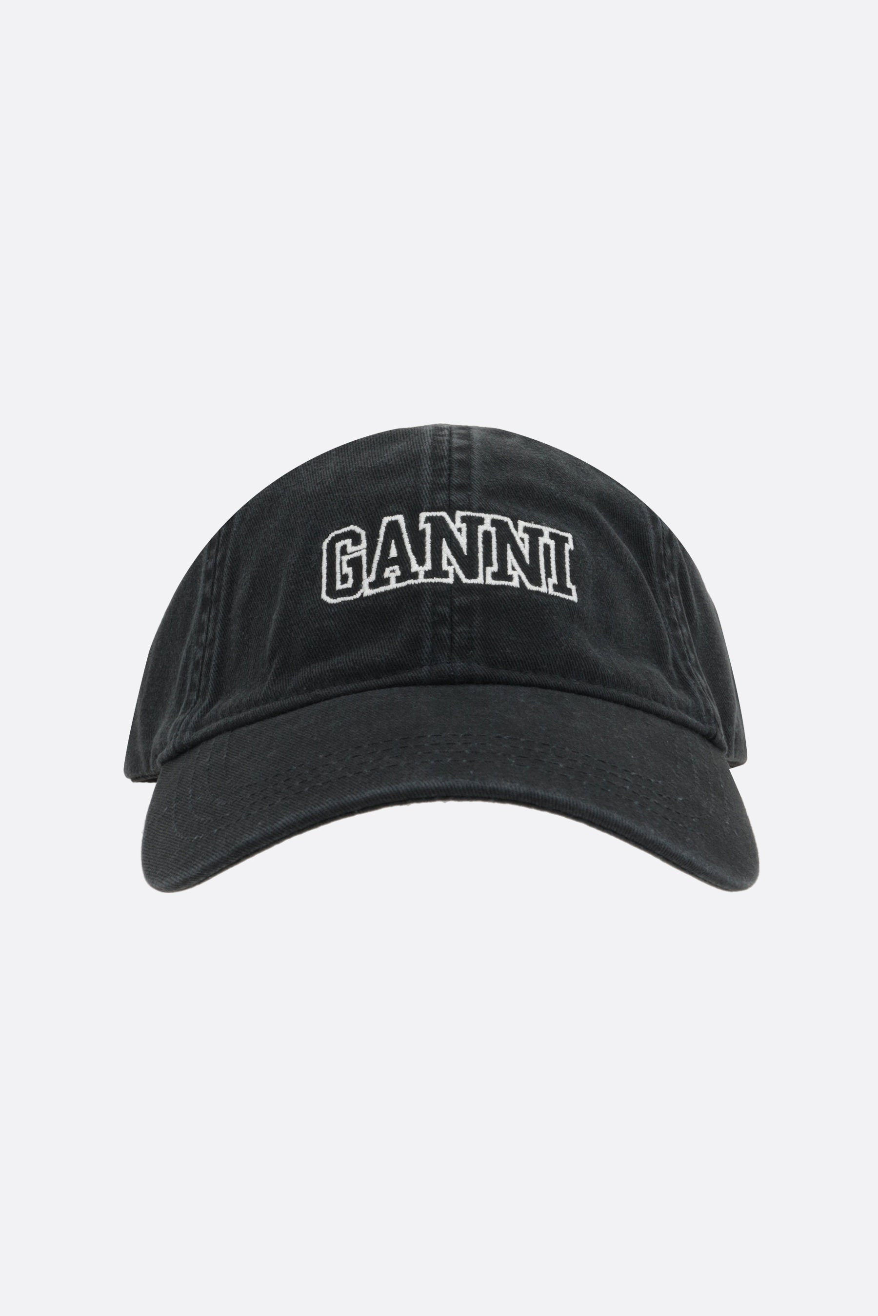 organic cotton cap with logo embroidery