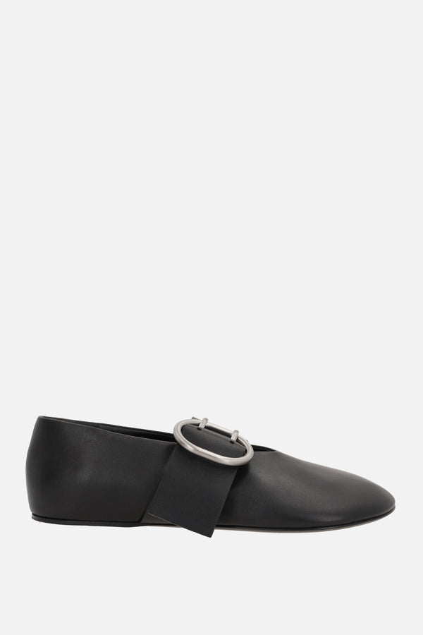 nappa ballerinas with Cannolo buckle