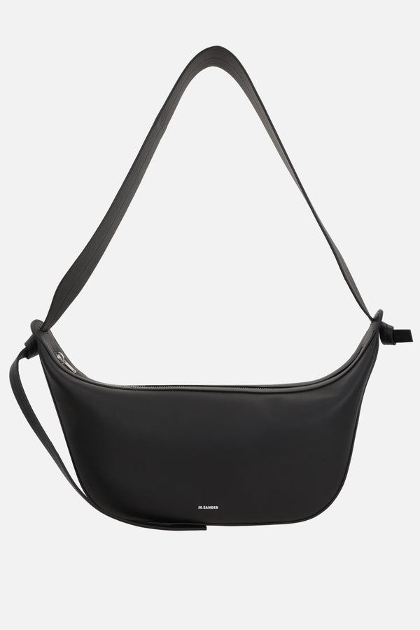 Knot shoulder bag in smooth leather