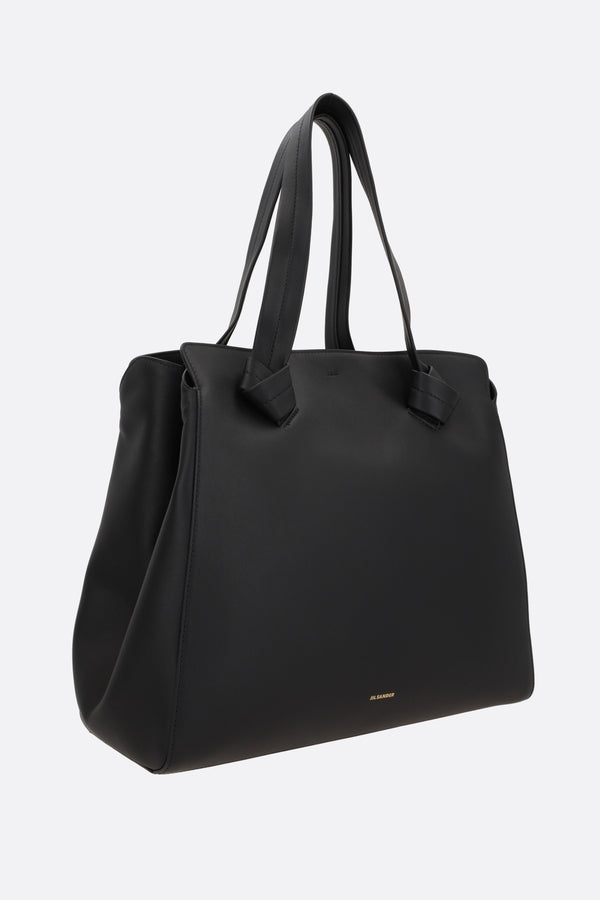 Knot medium tote bag in smooth leather