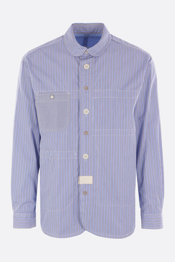 striped poplin shirt