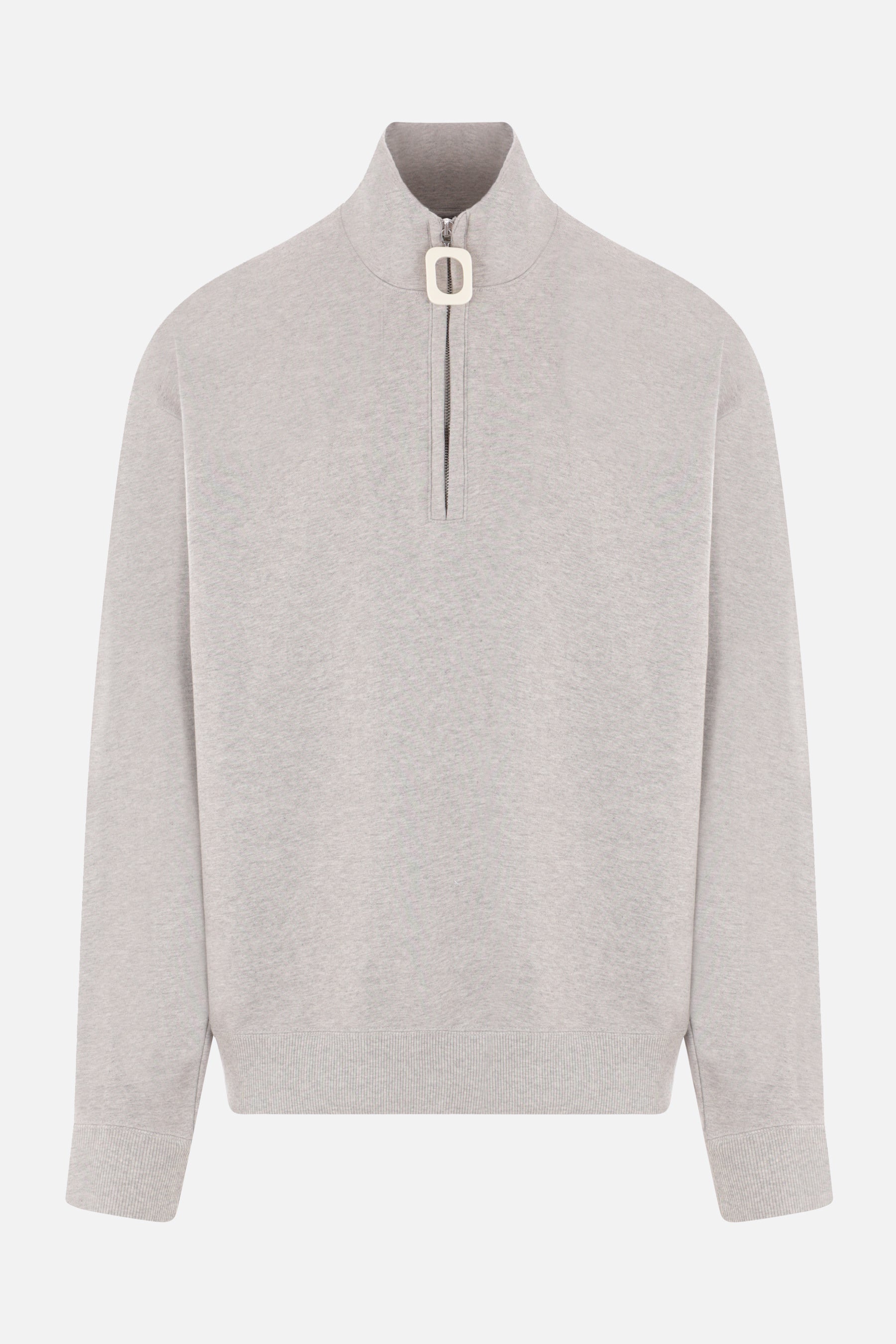 jersey half-zip sweatshirt