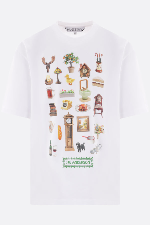 Diorama print cotton t-shirt