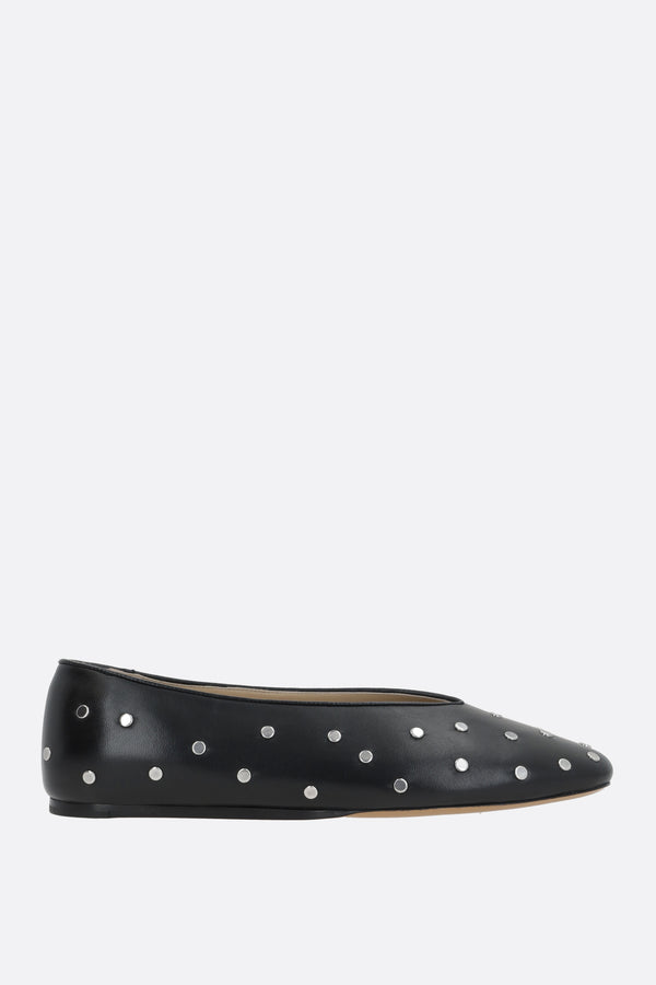 Regency slippers in studded leather