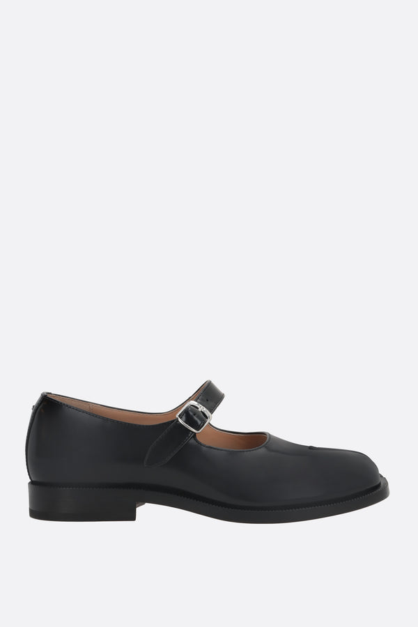 Tabi mary-jane shoes in smooth leather