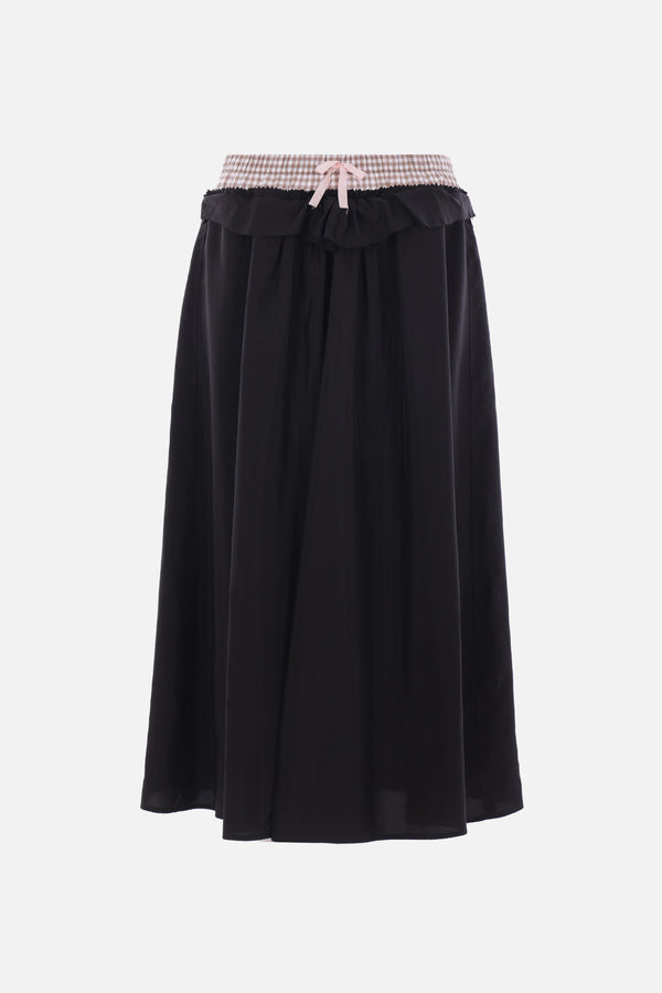 Anonimity of the lining midi skirt