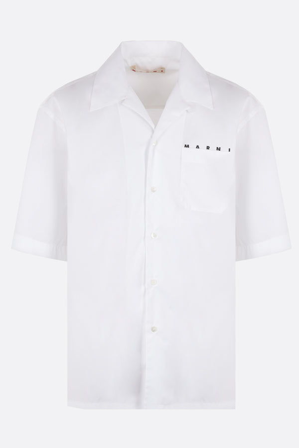 cotton poplin bowling shirt