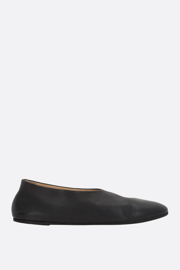 Coltellaccio slippers in grainy leather