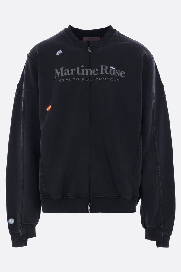 Marlboro full-zip sweatshirt in jersey