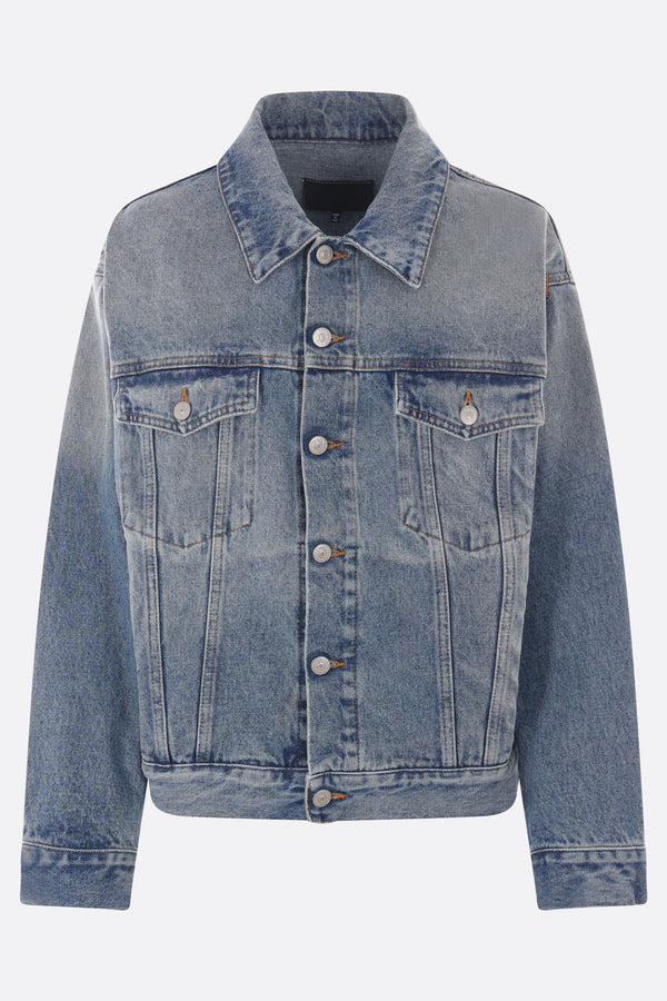 denim jacket with cut-out details