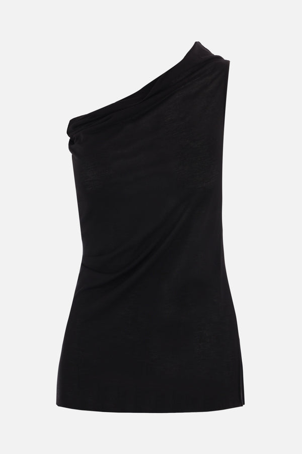 Athena jersey one-shoulder top