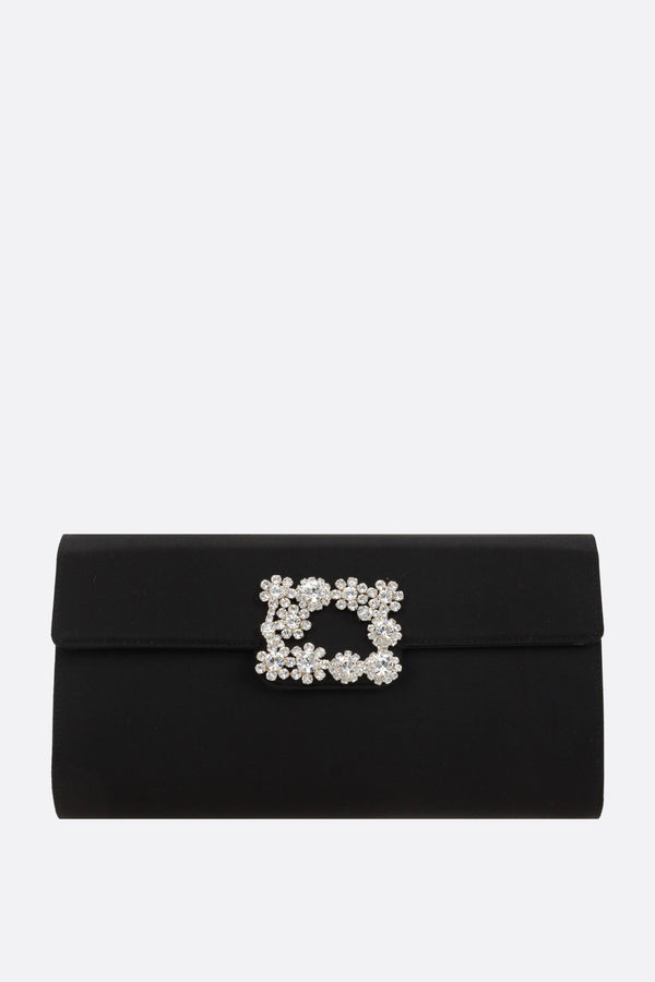 Efflorescence satin clutch