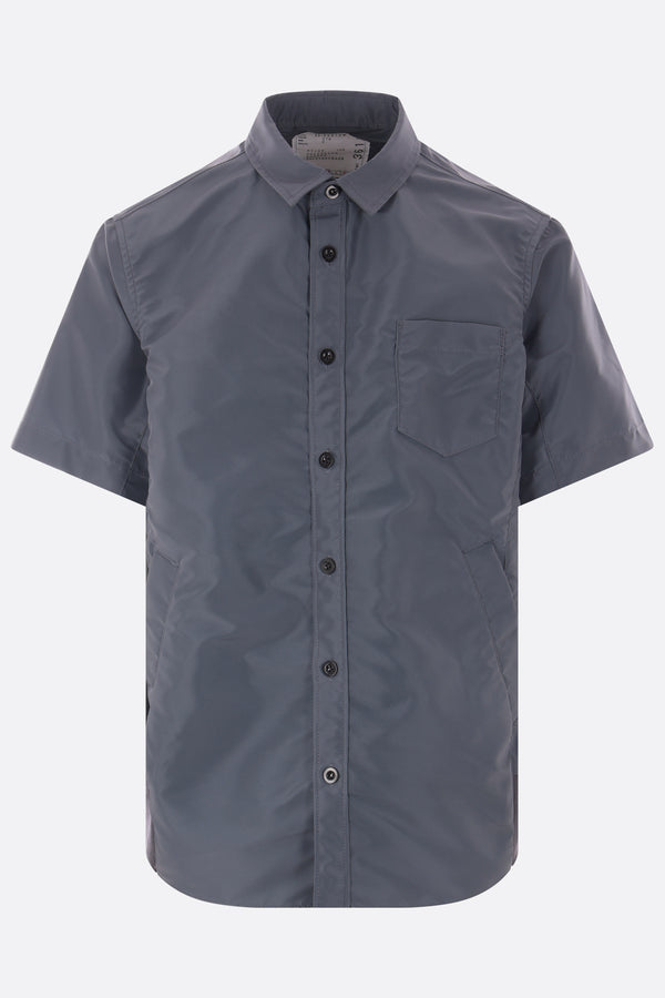 twill short-sleeve shirt