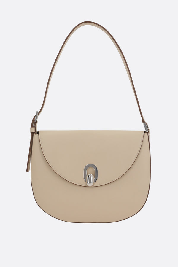 Tondo small hobo bag in smooth leather