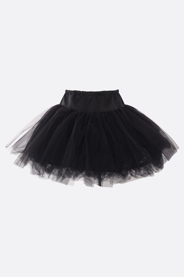 minigonna in tulle e raso