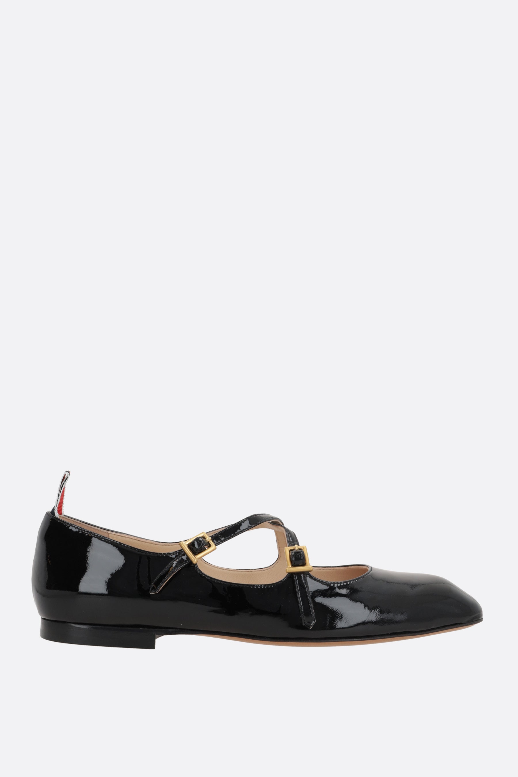 Thom John criss cross ballerinas in patent leather