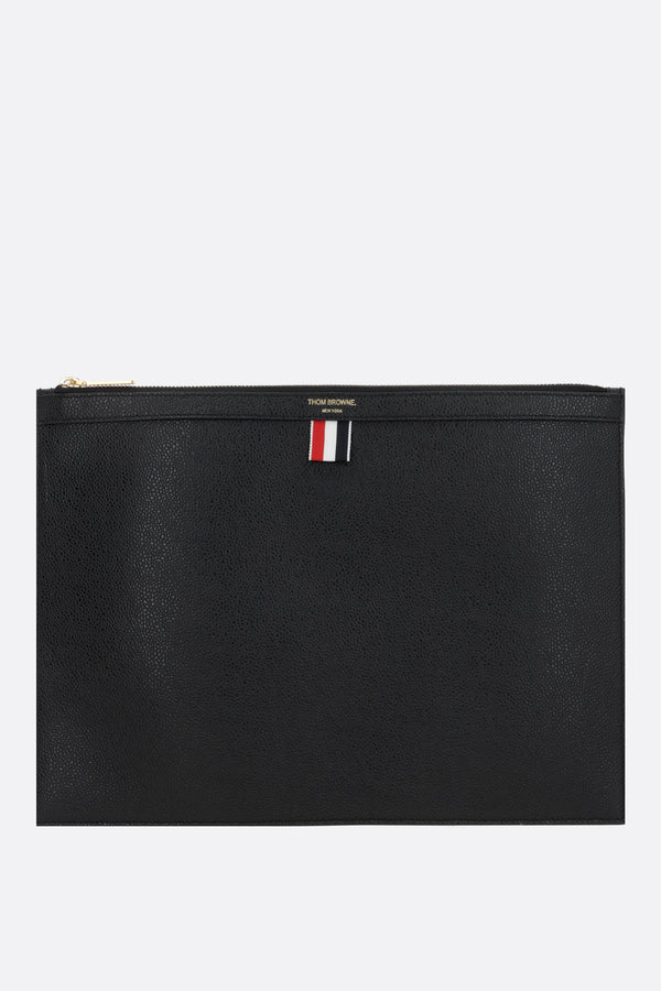 Pebble Grain leather medium document holder