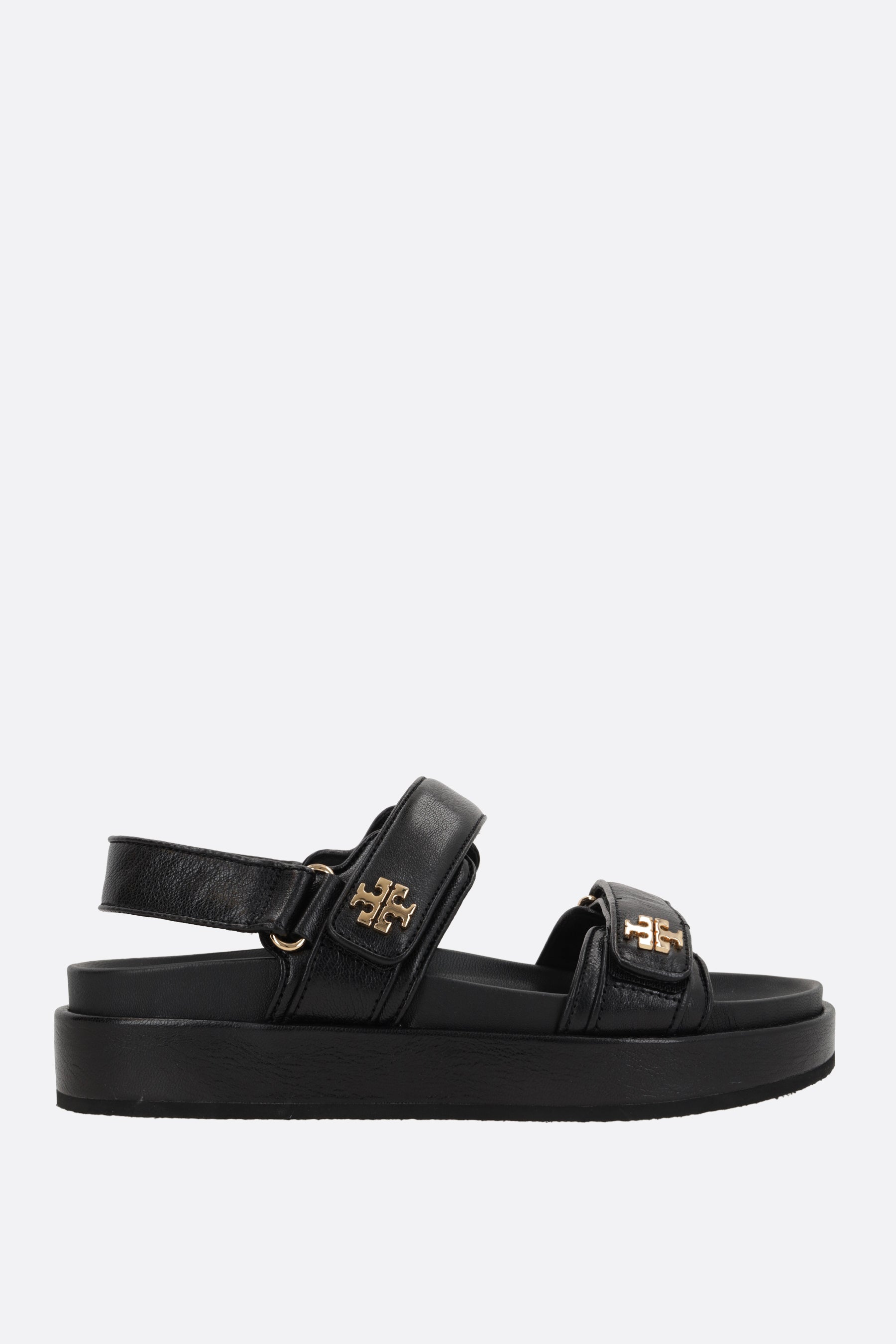 Kira flat sandals in grainy leather