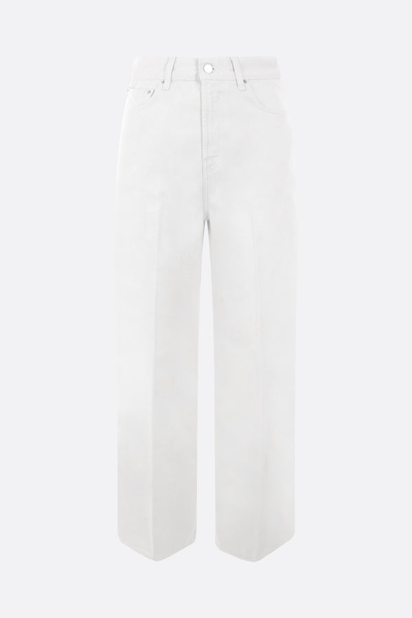 wide-leg jeans in organic cotton