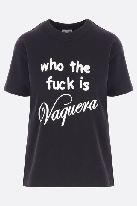 t-shirt Who TF in cotone