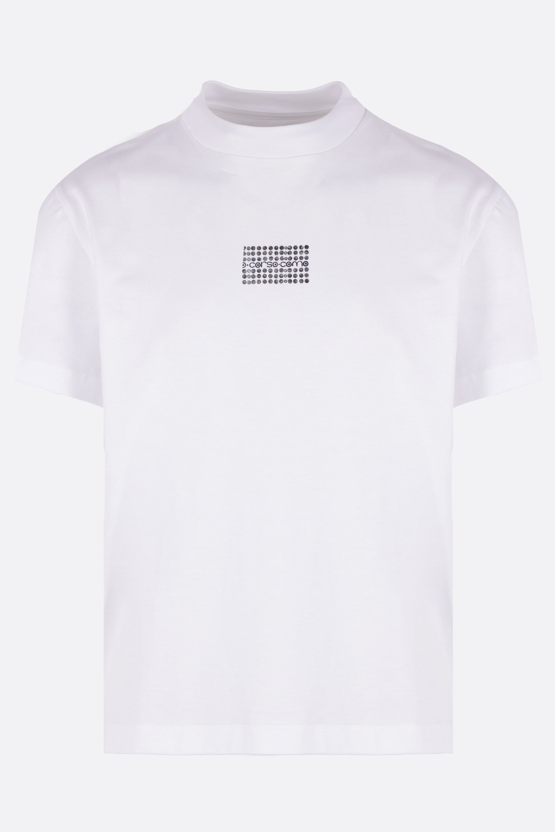 cotton t-shirt with logo print