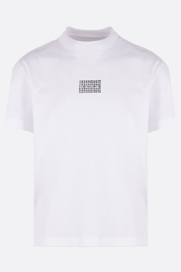 cotton t-shirt with logo print