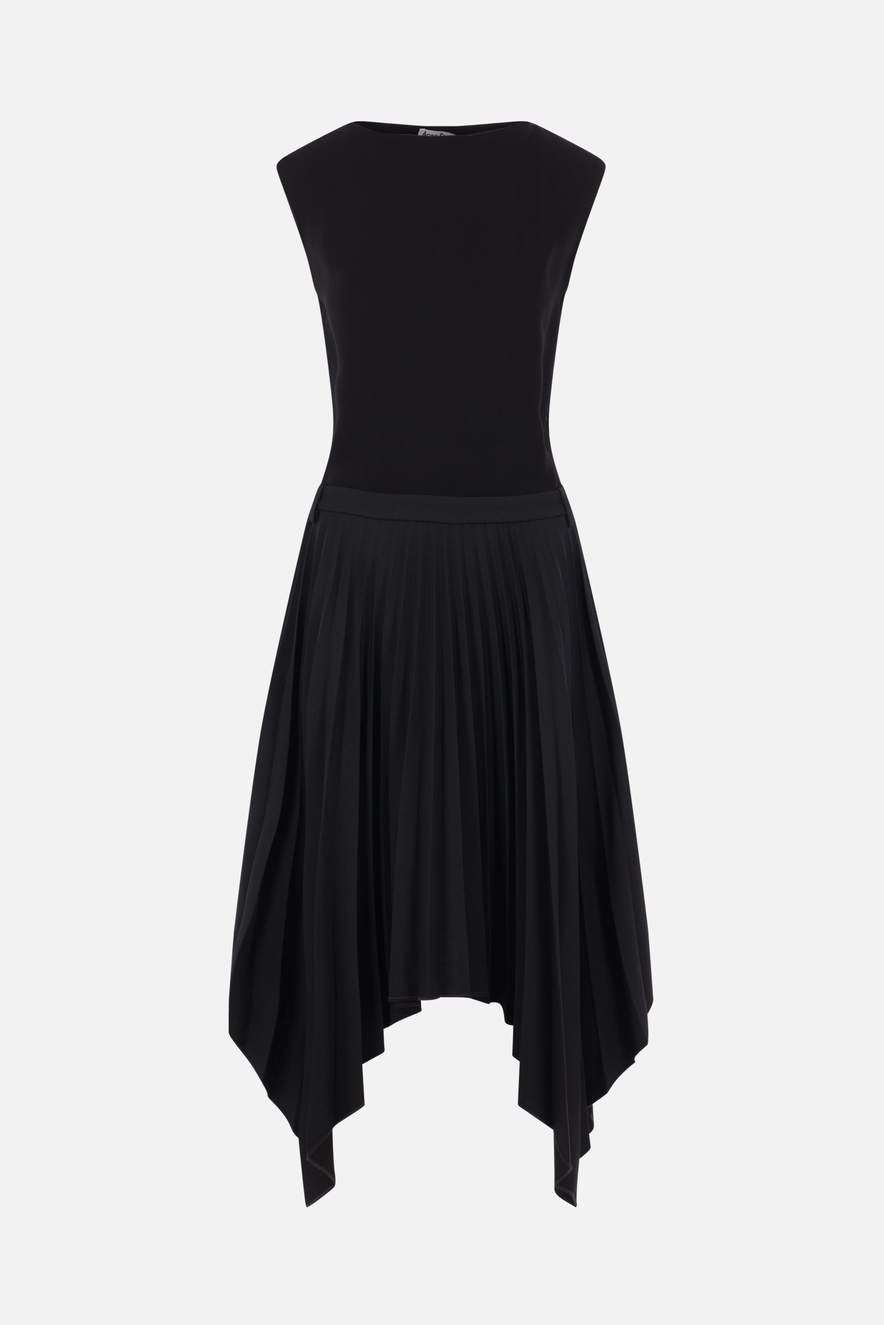 crepe asymmetric dress