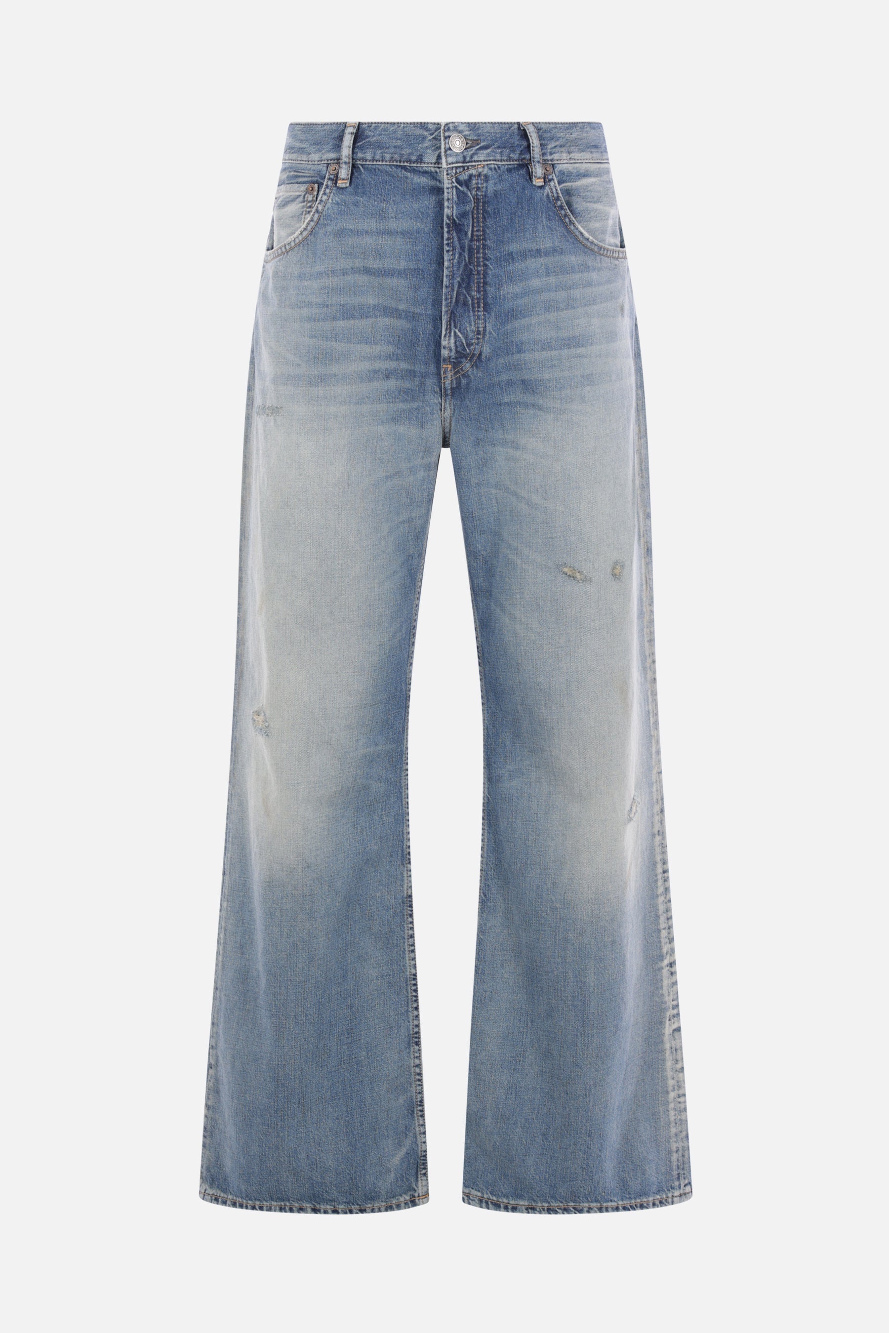 2021M jeans in distressed denim