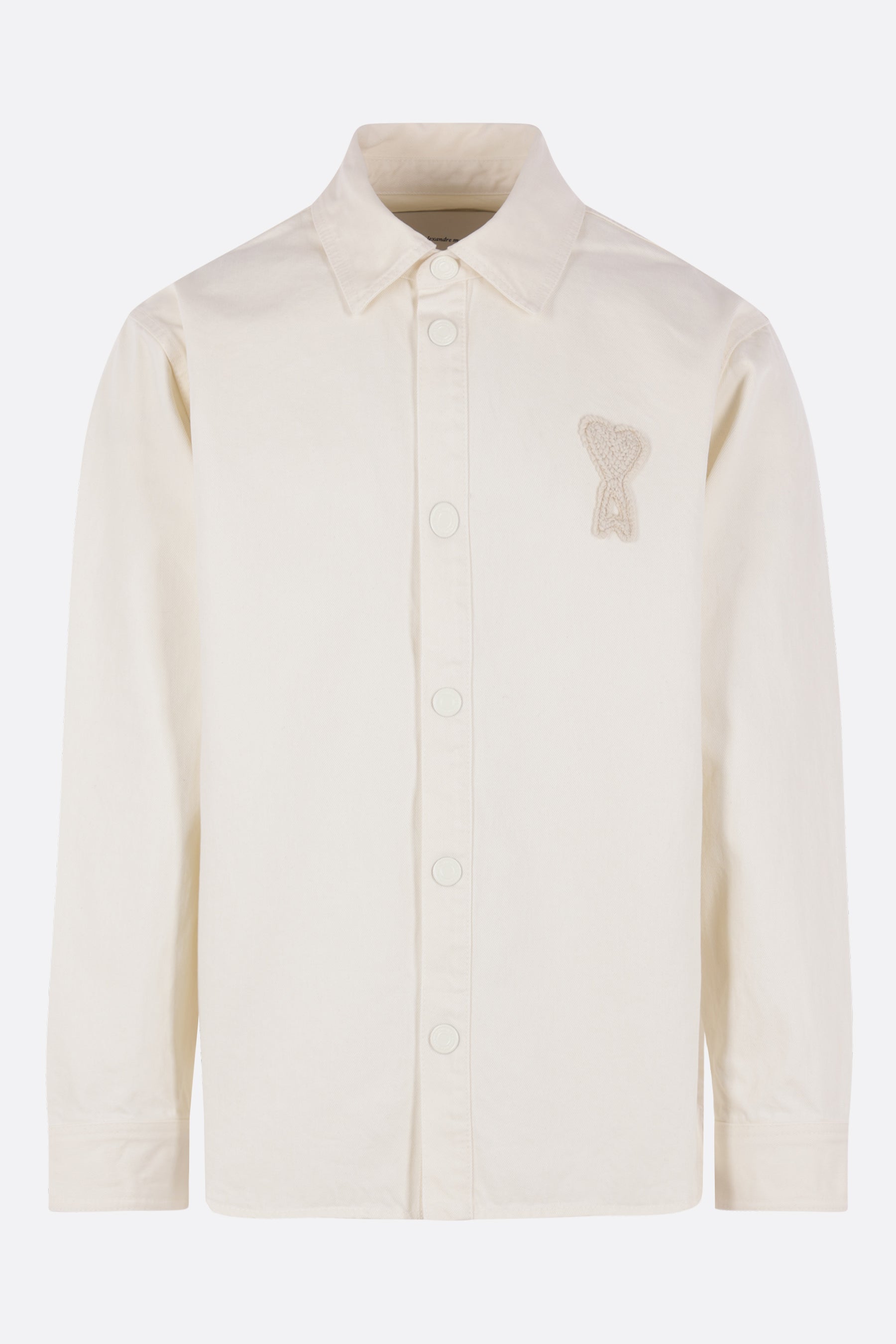 twill overshirt with Ami de Coeur patch