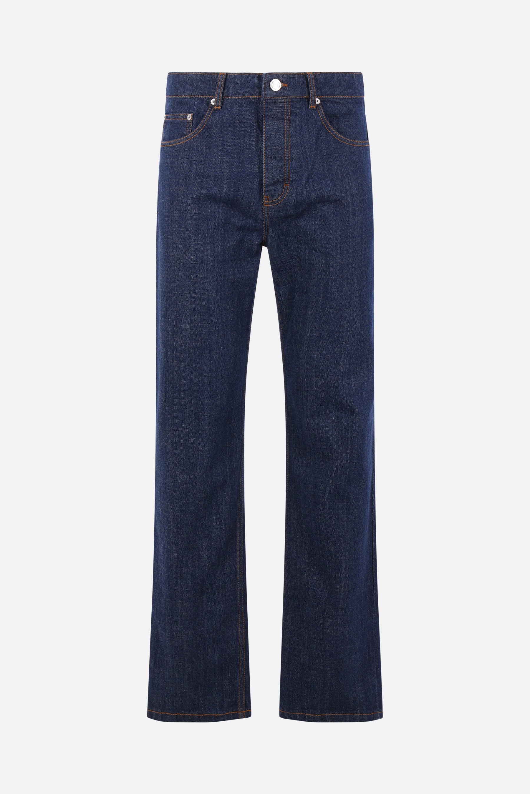 straight-leg jeans in denim