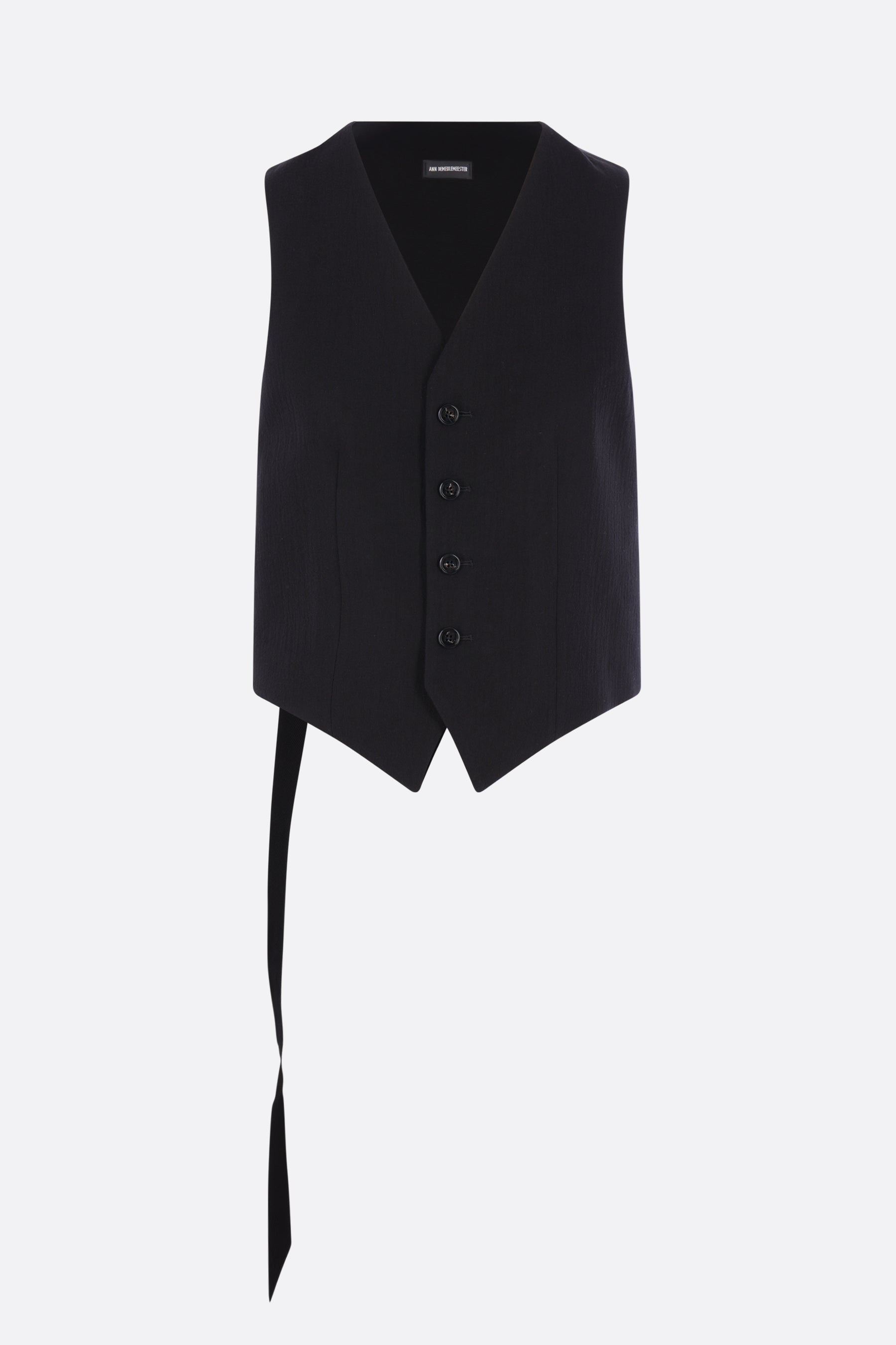 Stanse single-breasted vest in cotton