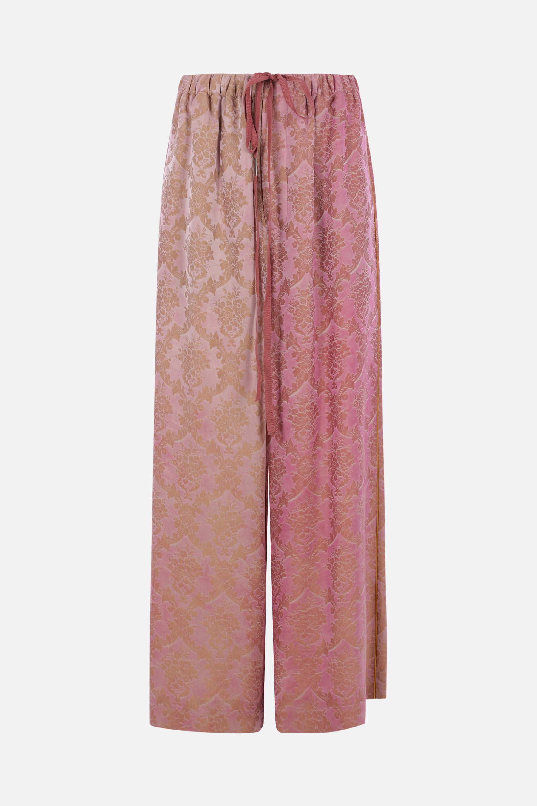 pantalone a gamba ampia Albertus in jacquard