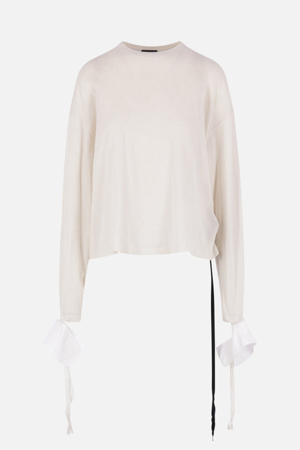Nila long-sleeve t-shirt in cotton