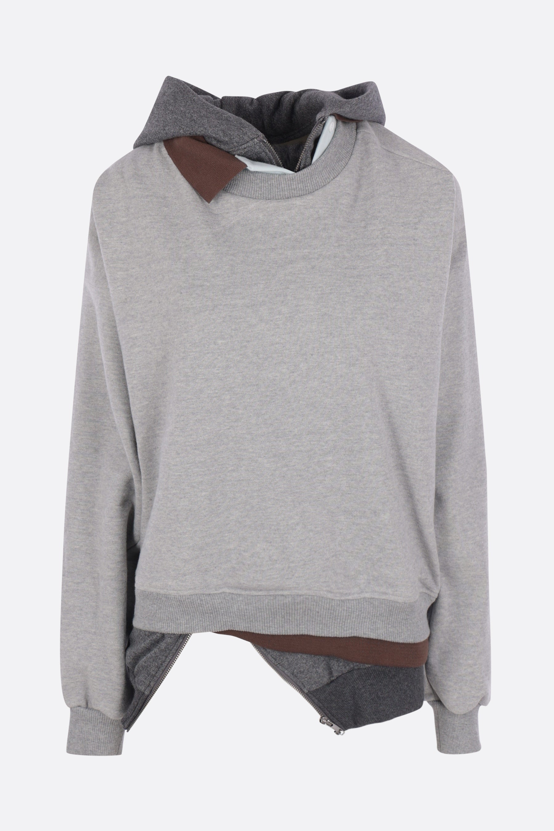 Triple hoodie in jersey