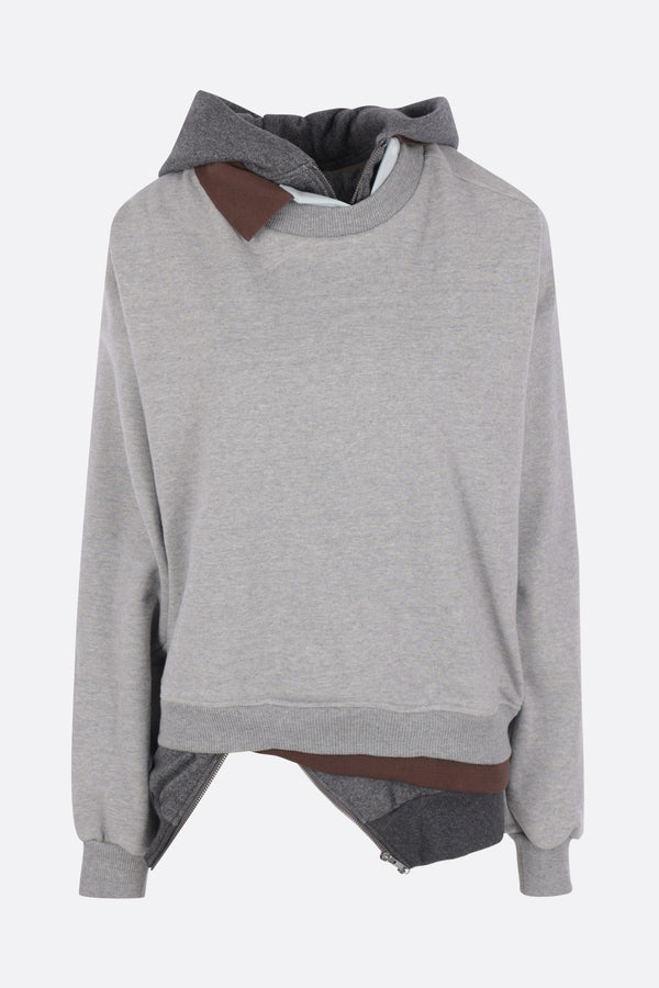Triple hoodie in jersey