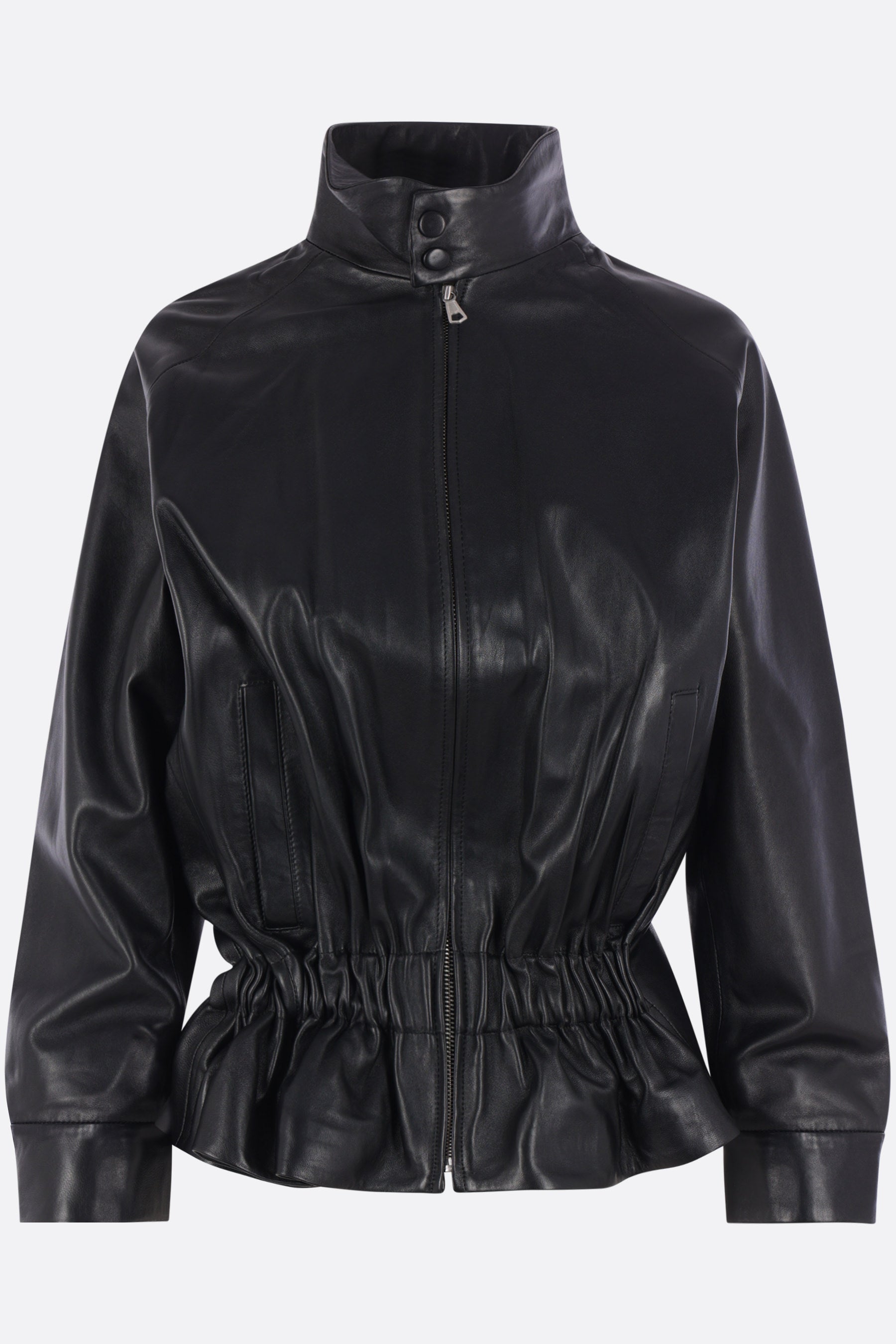 twisted jacket in nappa