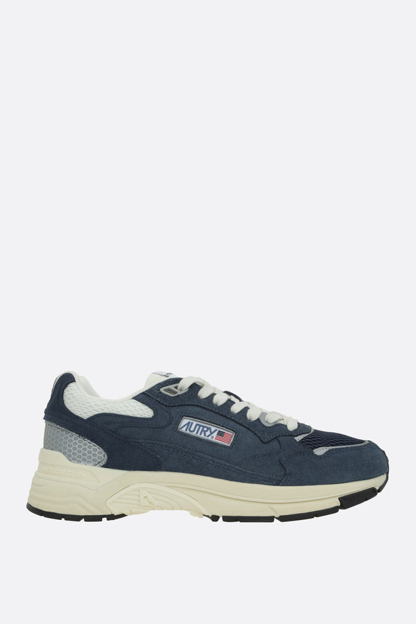 Hyperway sneakers in mesh and suede