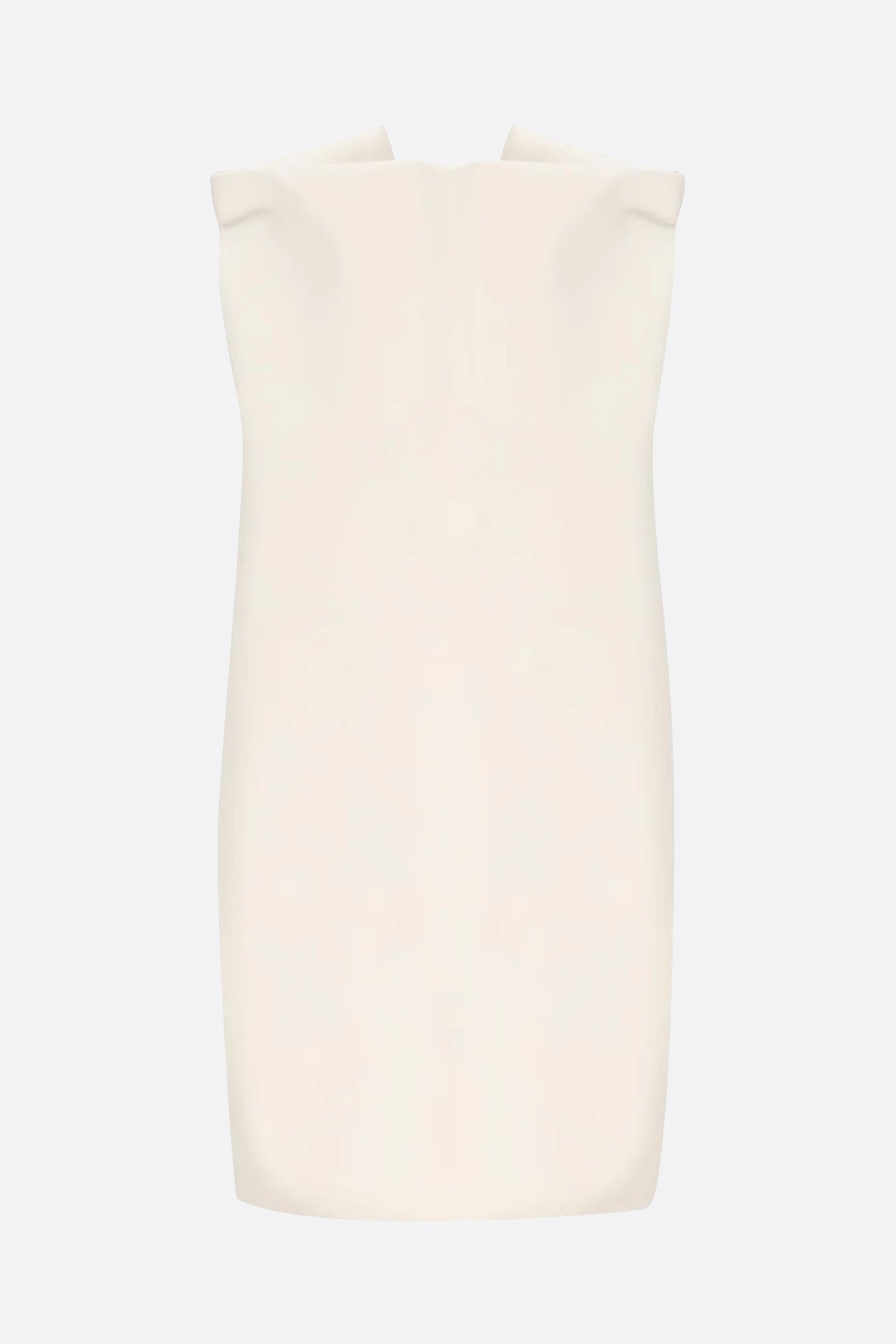 Vareuse mini dress in wool and silk