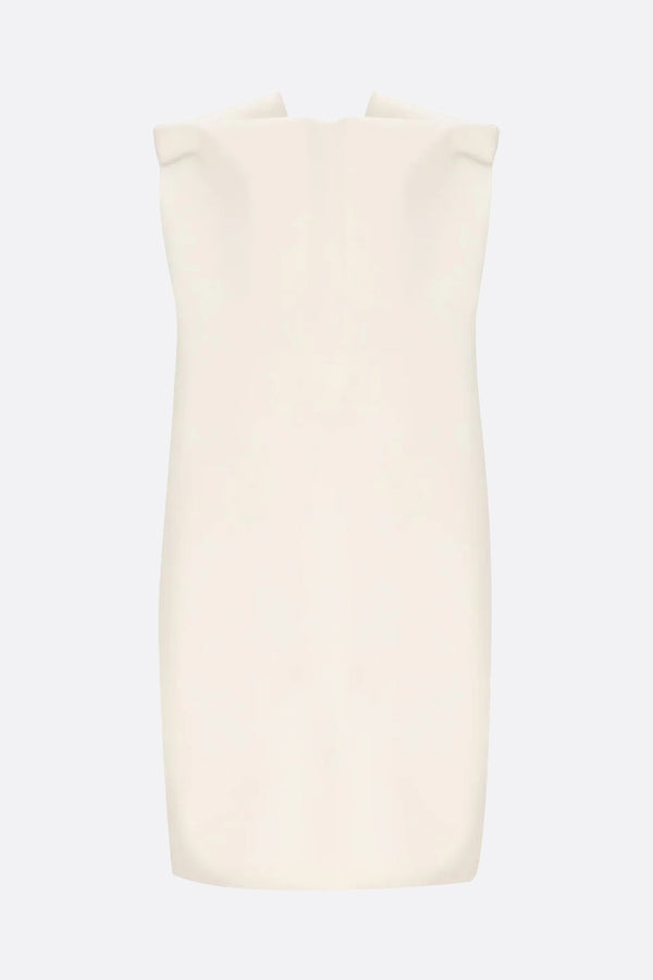 Vareuse mini dress in wool and silk