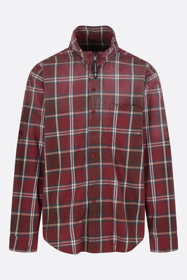 full-zip shirt in check flannel