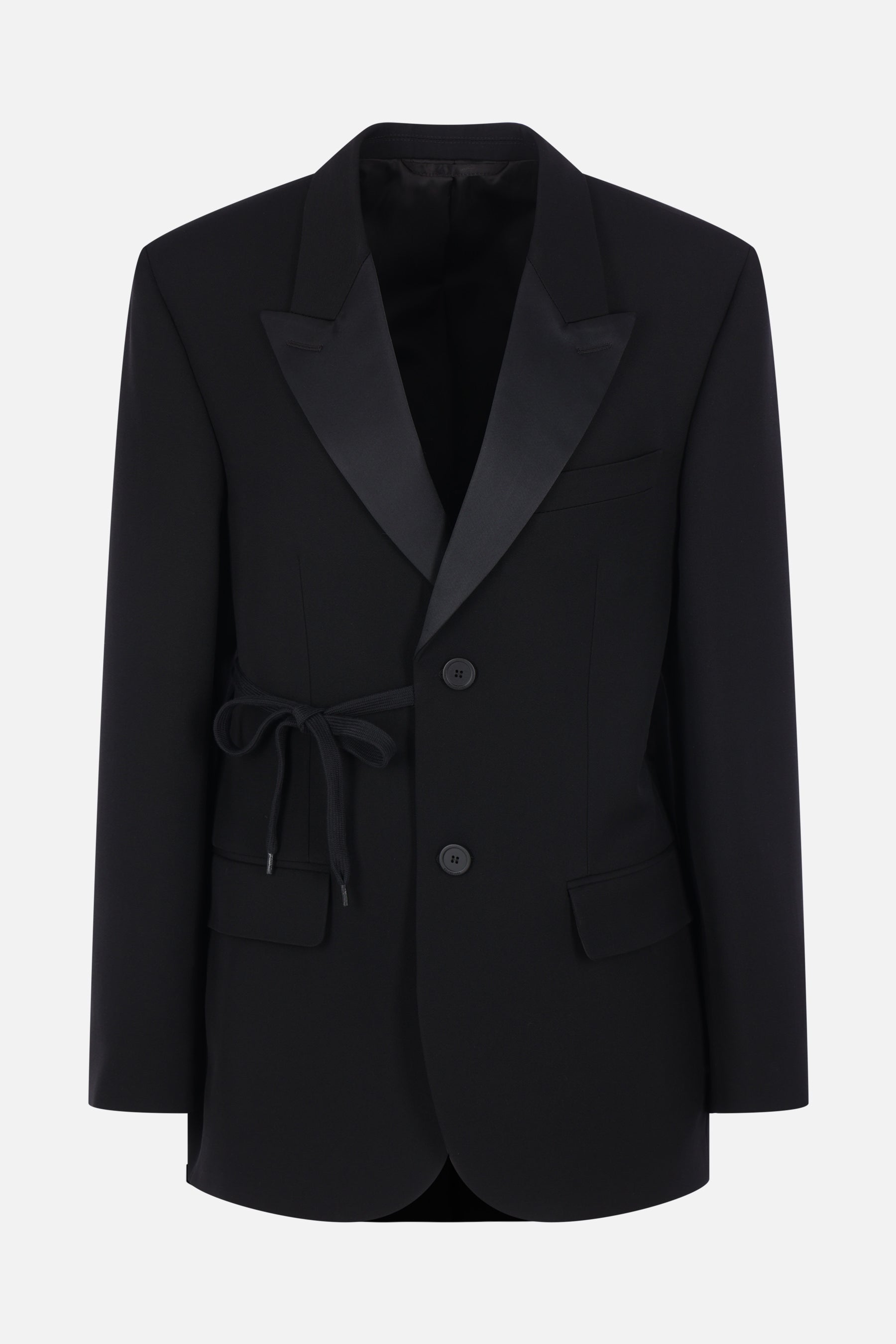 wrap tuxedo jacket in wool