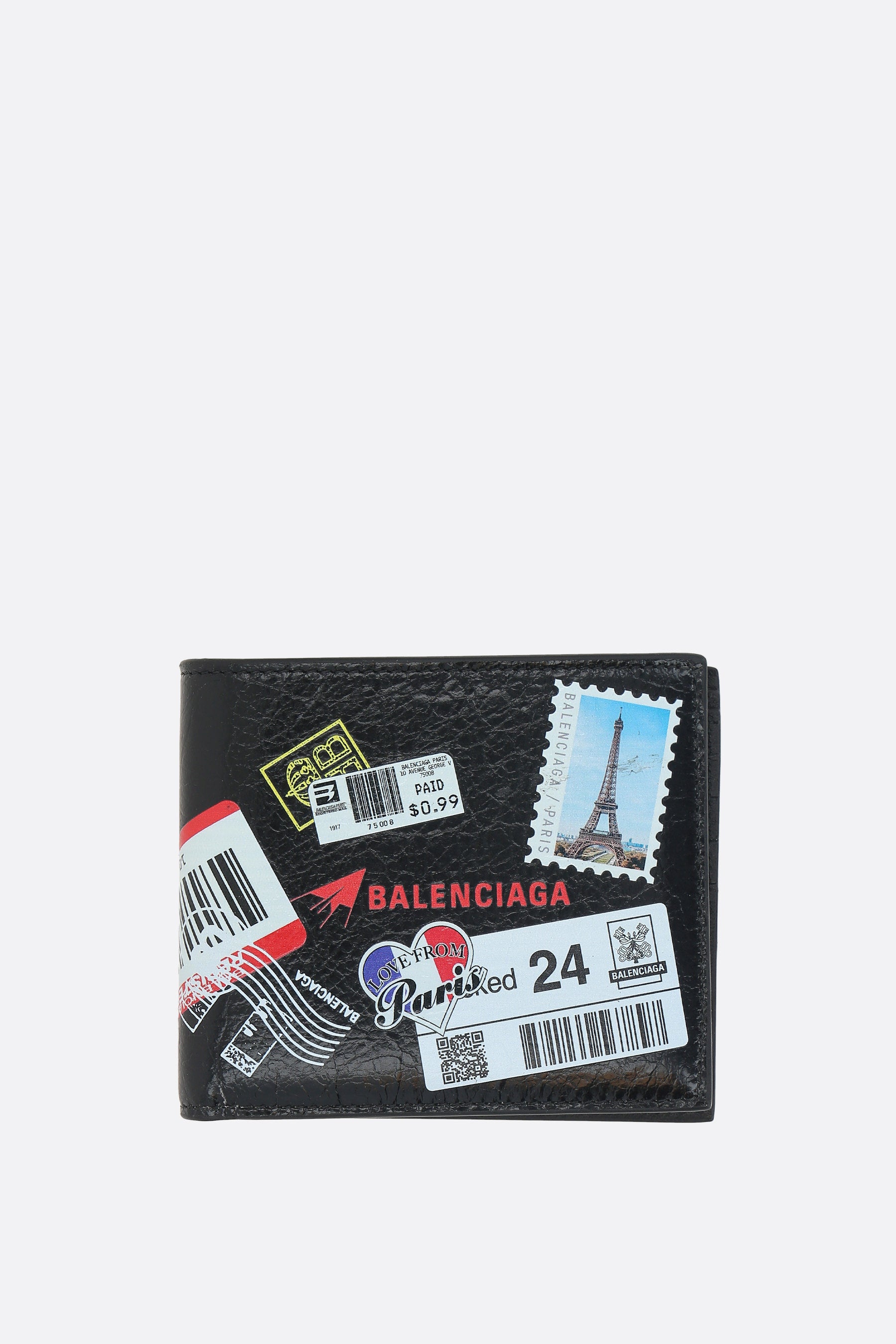 Cash square folded wallet in Arena leather