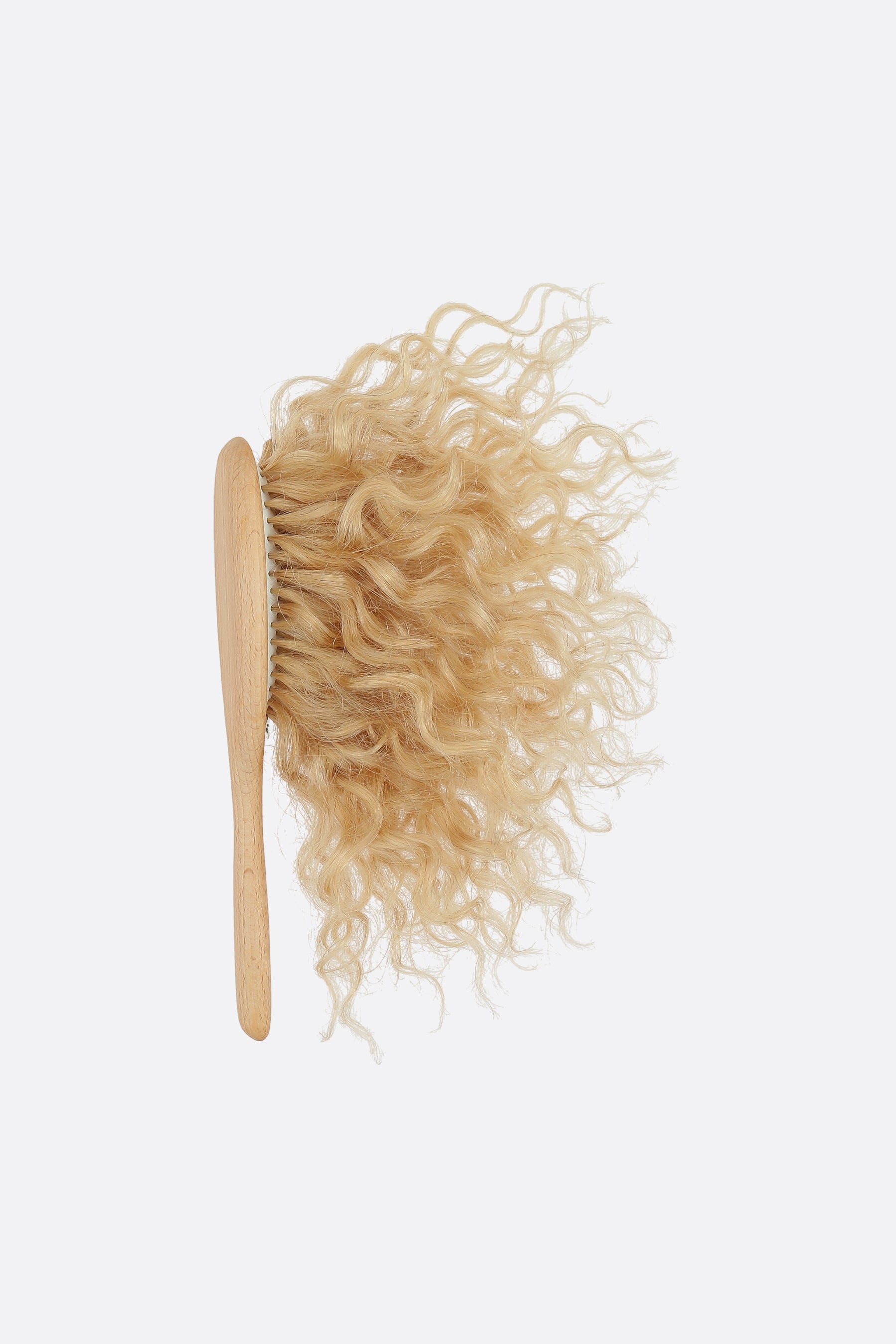 decorative hairbrush with real hair