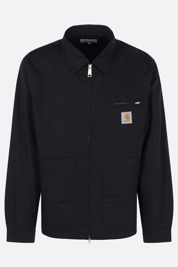 Postal jacket in cotton blend